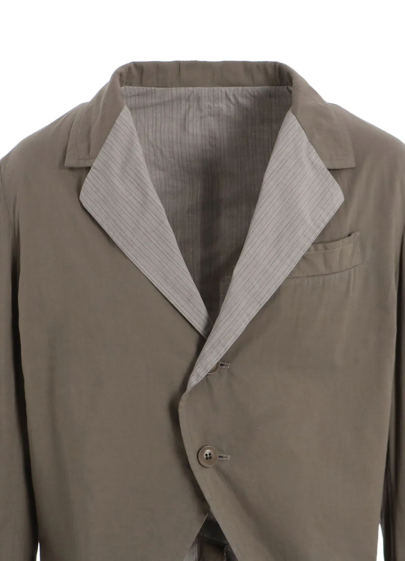 COTTON LAWN GARMENT DYE SWLLOWTAIL JACKET sold by Yohji Yamamoto product image thumbnail 5