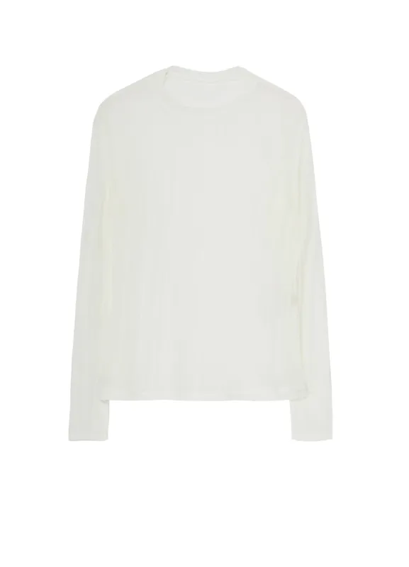 VERTICAL WRINKLE HIGH NECK LONG SLEEVE T sold by Yohji Yamamoto