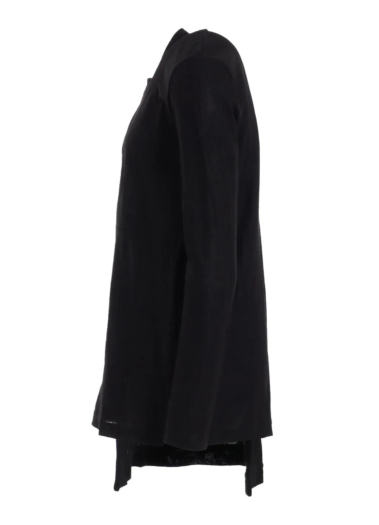 BRUSH MARK LINKS UNEVEN CARDIGAN sold by Yohji Yamamoto product image thumbnail 3