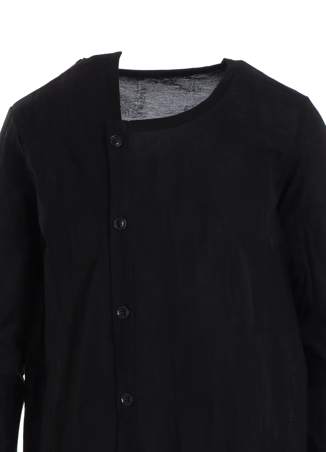 BRUSH MARK LINKS UNEVEN CARDIGAN sold by Yohji Yamamoto product image thumbnail 5