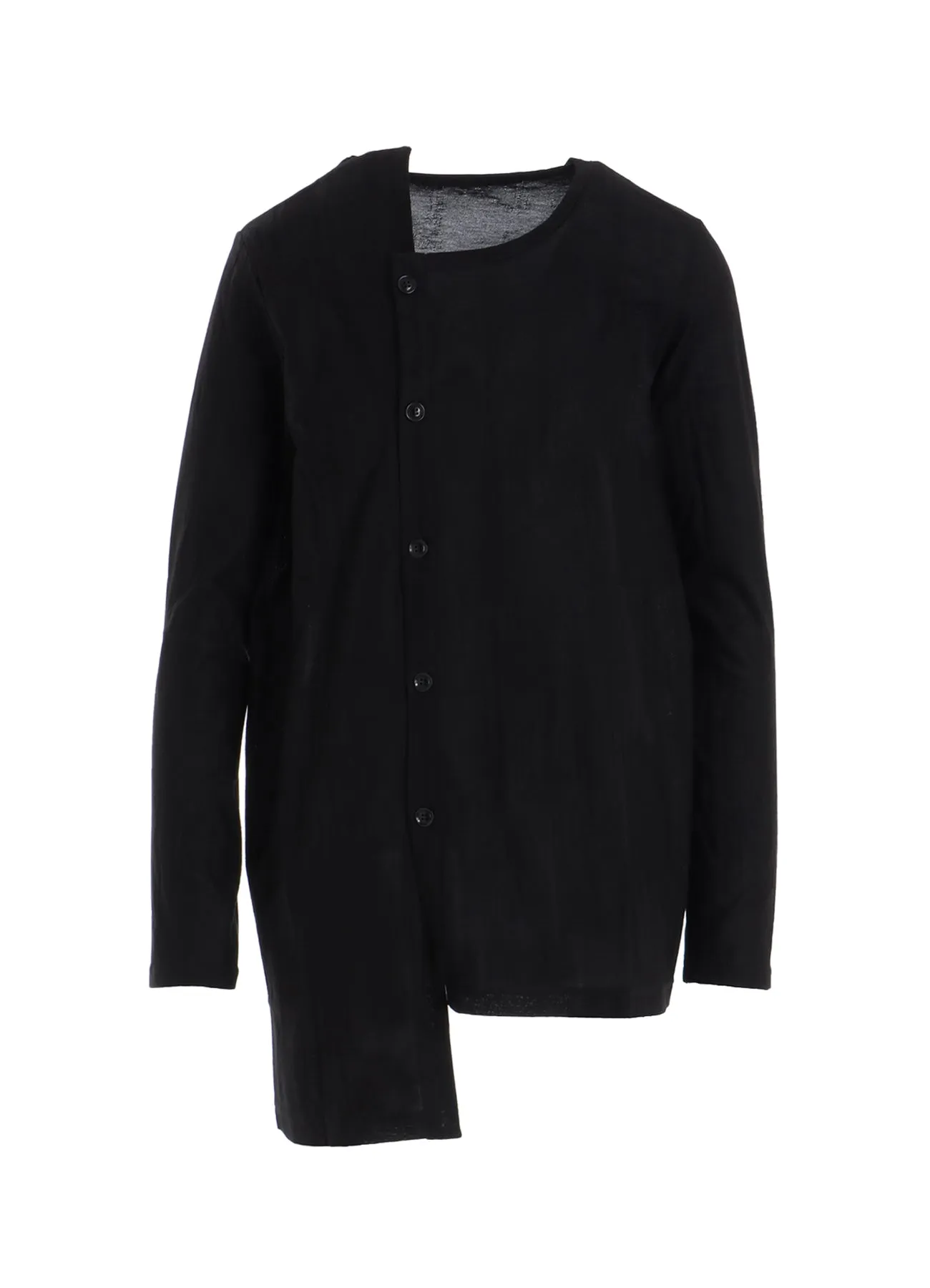 BRUSH MARK LINKS UNEVEN CARDIGAN sold by Yohji Yamamoto