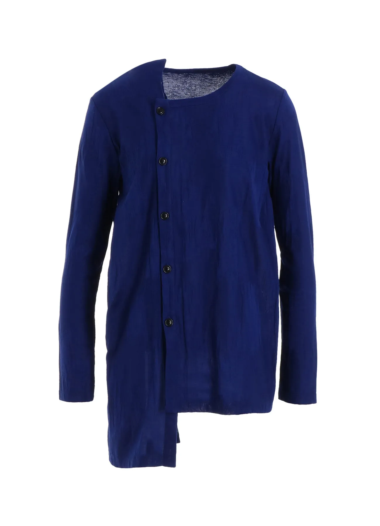 BRUSH MARK LINKS UNEVEN CARDIGAN sold by Yohji Yamamoto