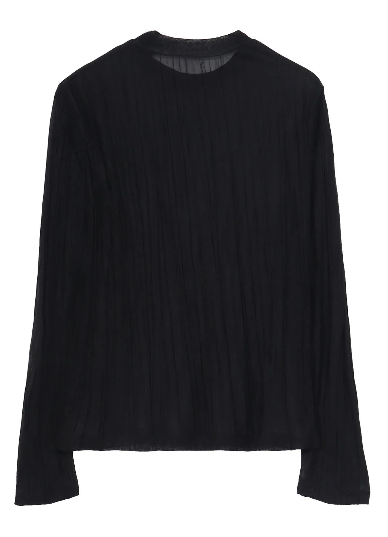 VERTICAL WRINKLE HIGH NECK LONG SLEEVE T sold by Yohji Yamamoto product image thumbnail 3