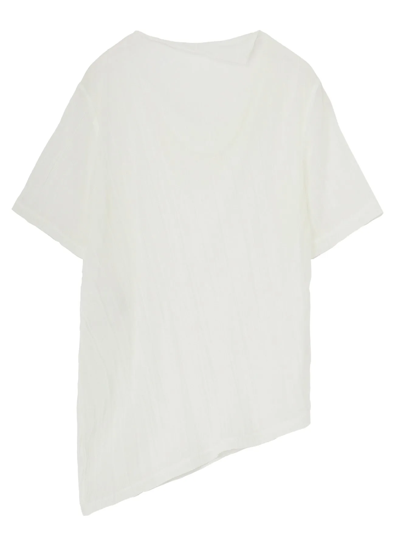 VERTICAL WRINKLE FLIPPED COLLAR T sold by Yohji Yamamoto product image thumbnail 3