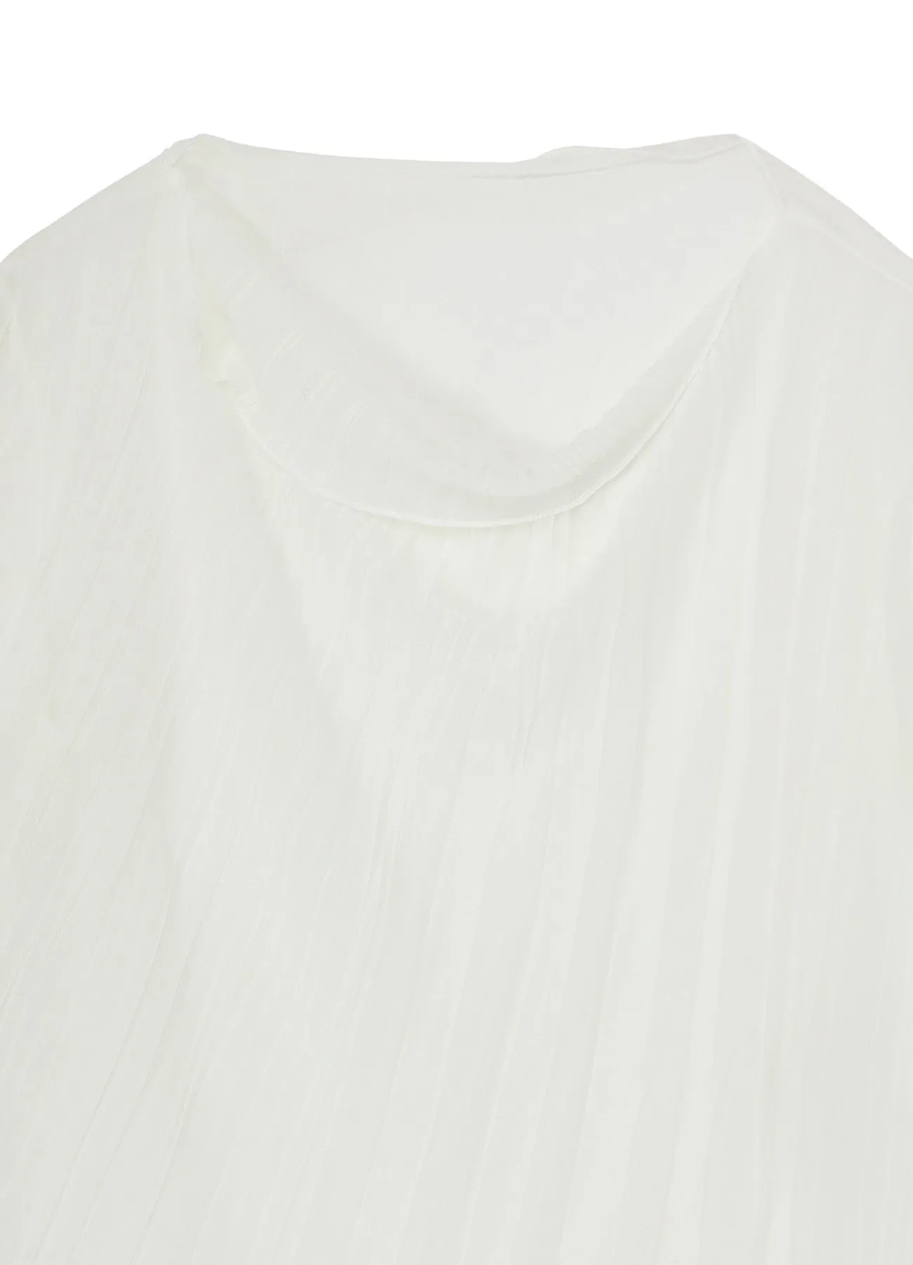 VERTICAL WRINKLE FLIPPED COLLAR T sold by Yohji Yamamoto product image thumbnail 4