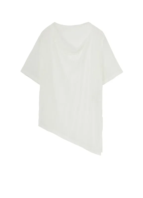 VERTICAL WRINKLE FLIPPED COLLAR T sold by Yohji Yamamoto
