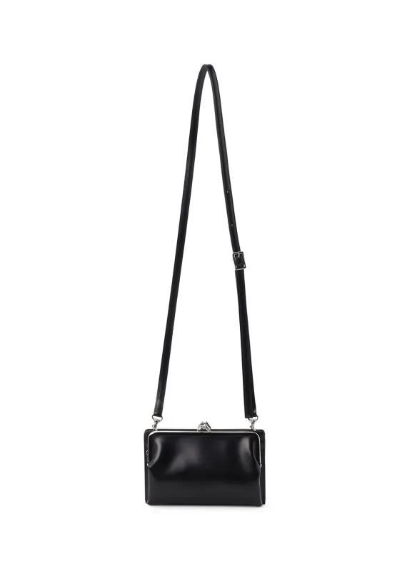 GLOSSY SMOOTH METAL CLASP SHOULDER BAG made by Yohji Yamamoto