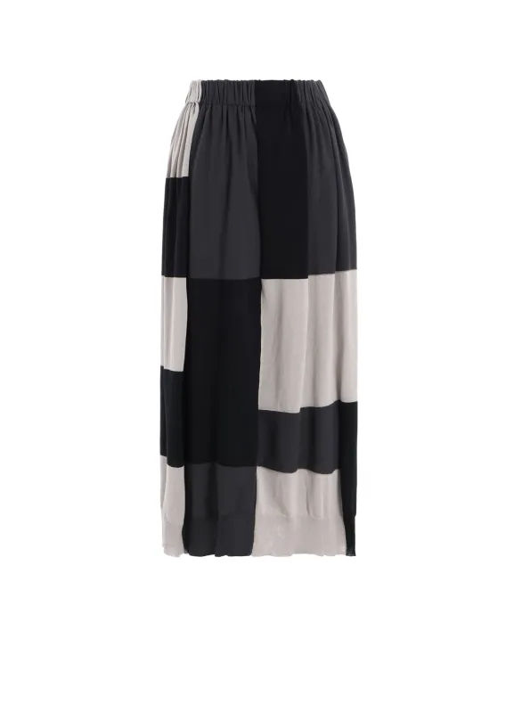 MULTI COLOR INTARSIA GATHER SKIRT sold by Yohji Yamamoto
