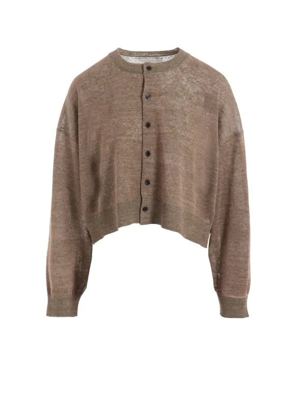 PLATING JERSEY SHEER LONG SLEEVE CARDIGAN made by Yohji Yamamoto