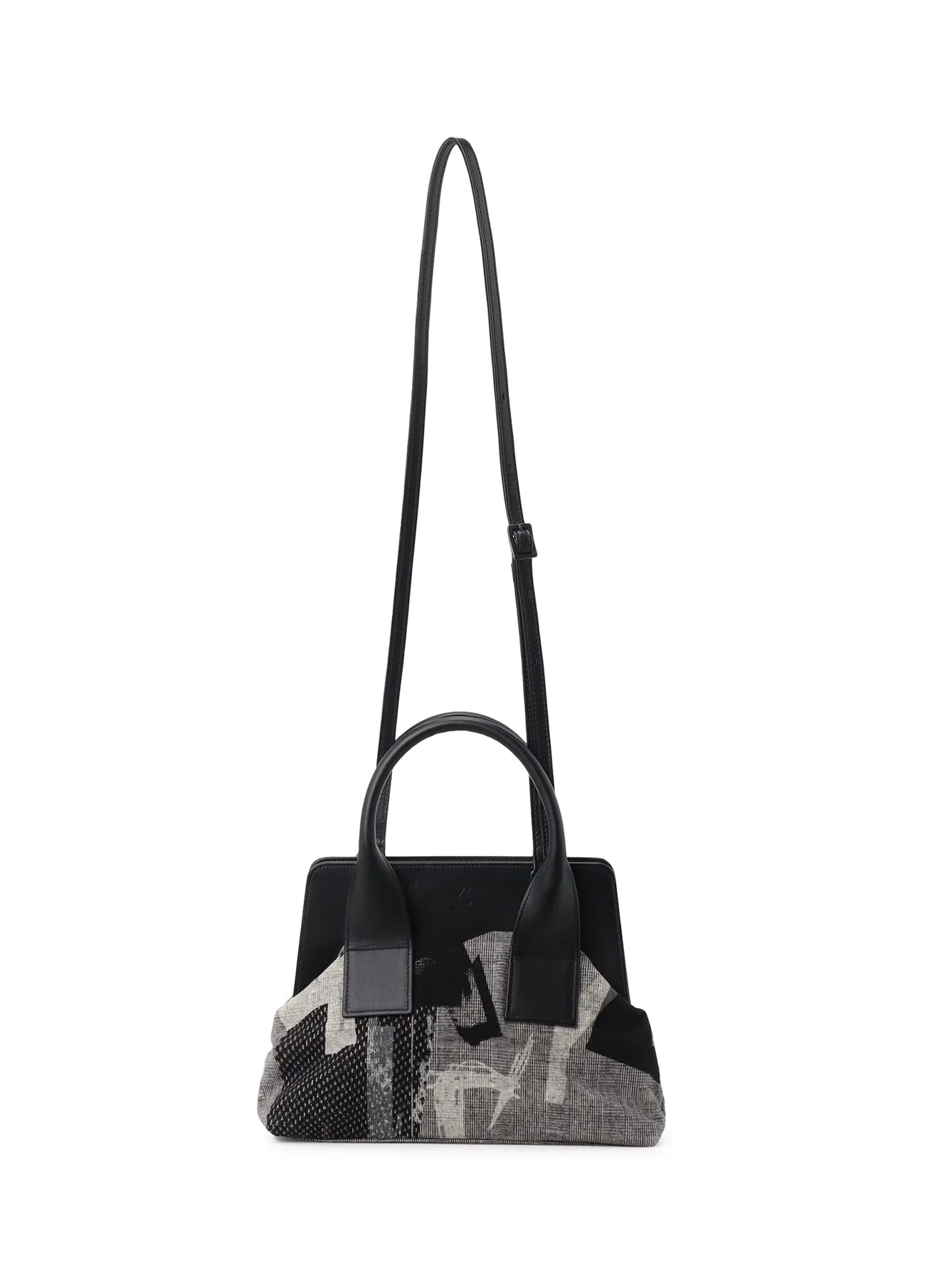 Y'S COLLAGE PRINT METAL CLASP BAG M sold by Yohji Yamamoto