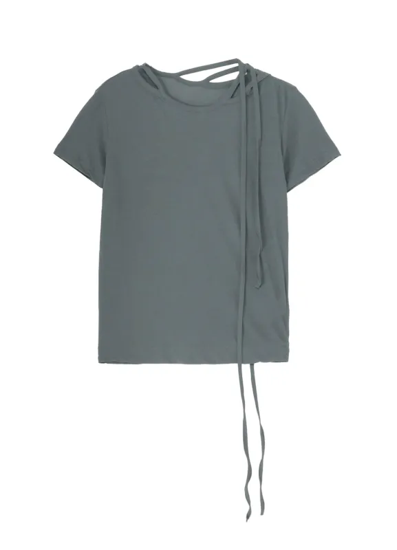 HIGH TWISTED SINGLE JERSEY R-BINDER SHORT SLV T sold by Yohji Yamamoto