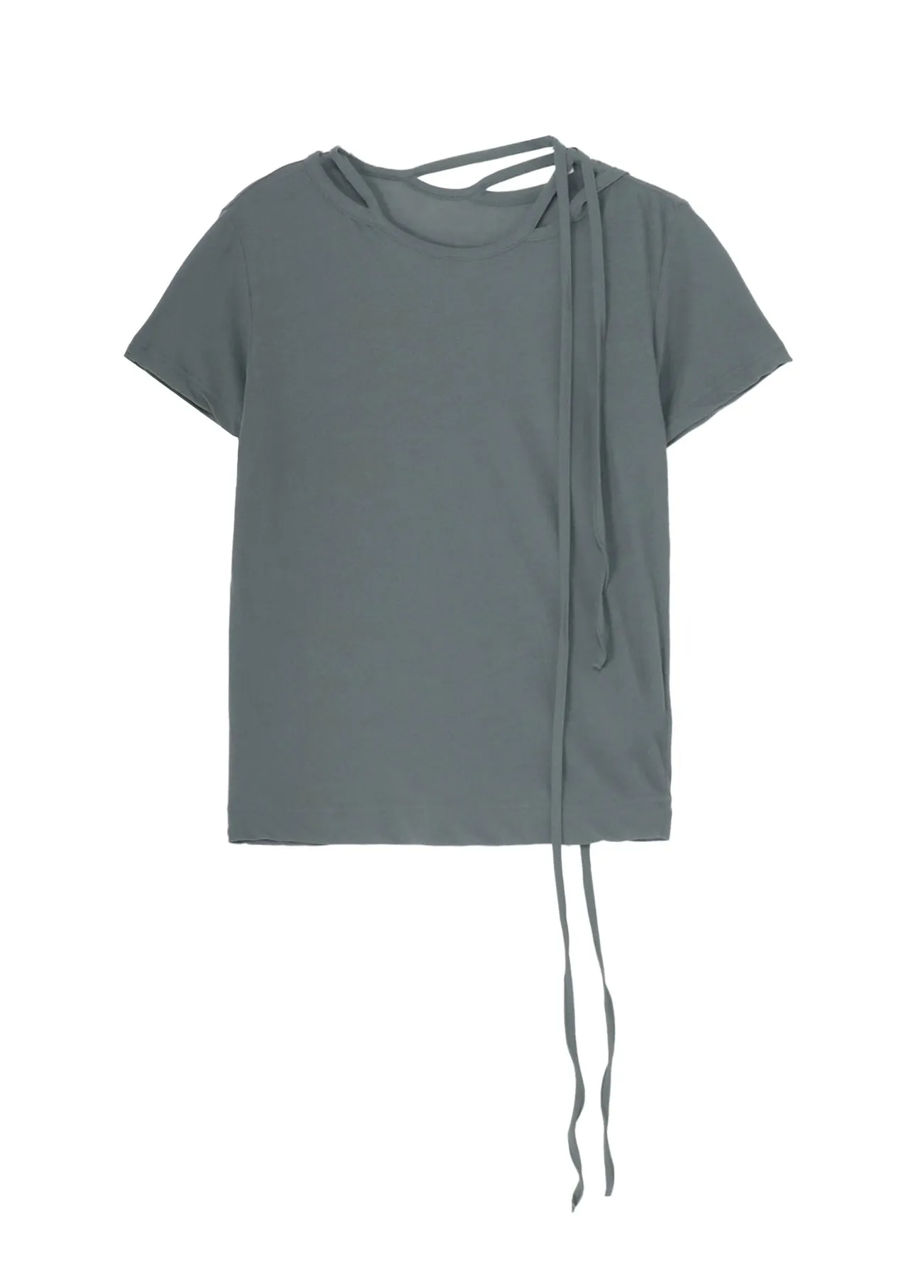 HIGH TWISTED SINGLE JERSEY R-BINDER SHORT SLV T sold by Yohji Yamamoto