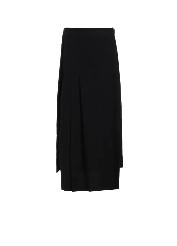 Ry SEETING CLOTH R PLEATED WRAP SKIRT sold by Yohji Yamamoto