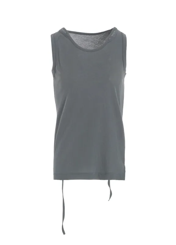 HIGH TWISTED SINGLE JERSEY R-BINDER TANK TOP sold by Yohji Yamamoto