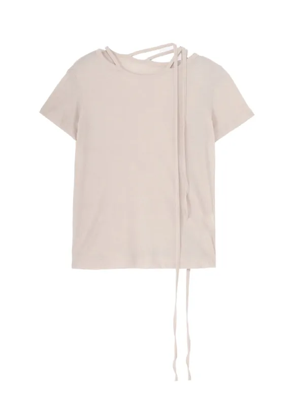 HIGH TWISTED SINGLE JERSEY R-BINDER SHORT SLV T sold by Yohji Yamamoto