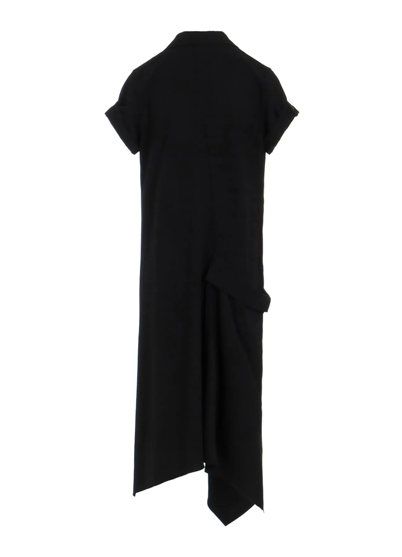 Ry SEETING CLOTH R DRAPED SHIRT DRESS sold by Yohji Yamamoto product image thumbnail 4