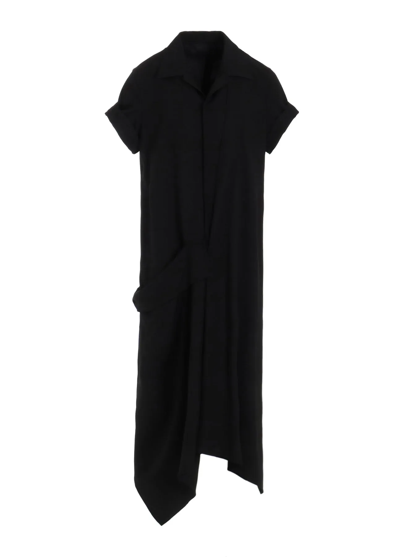 Ry SEETING CLOTH R DRAPED SHIRT DRESS sold by Yohji Yamamoto product image thumbnail 2