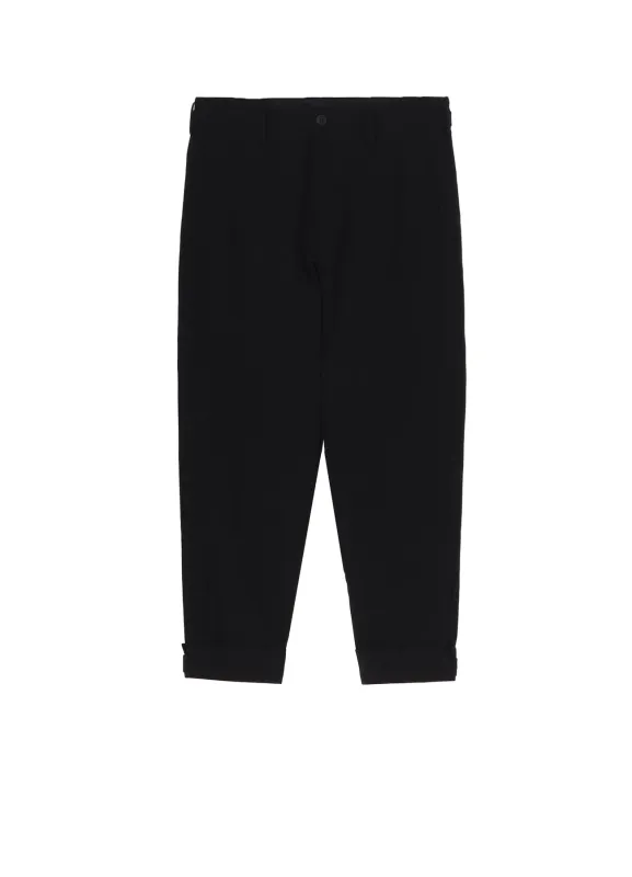 C/L UNEVEN  THREAD CANVAS  TAB DETAIL SLIM PANTS sold by Yohji Yamamoto
