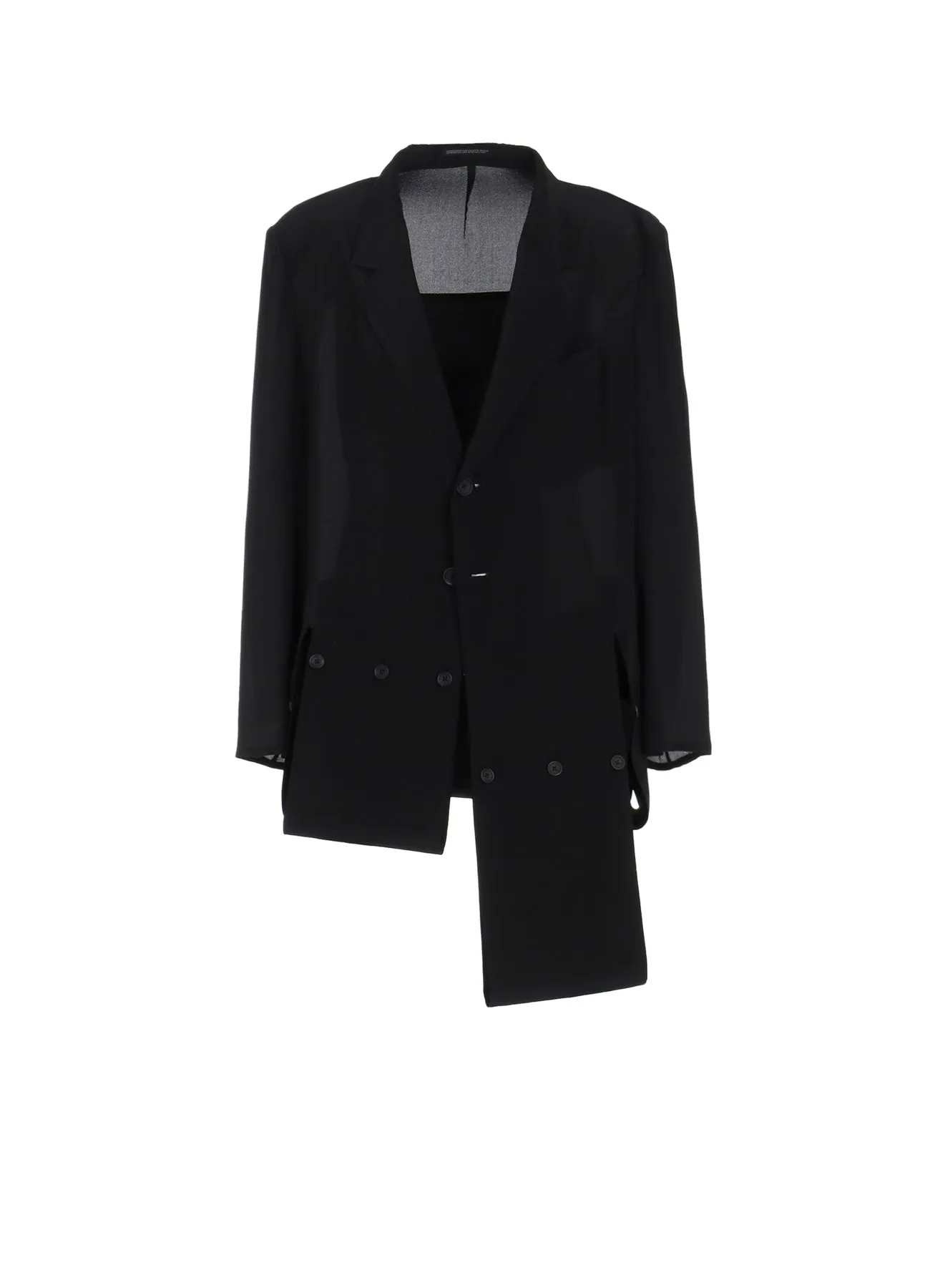 12M SILK DECINE HEM WRAPPED JACKET sold by Yohji Yamamoto