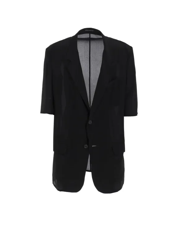 12M SILK DECINE CROPPED SLEEVE JACKET sold by Yohji Yamamoto