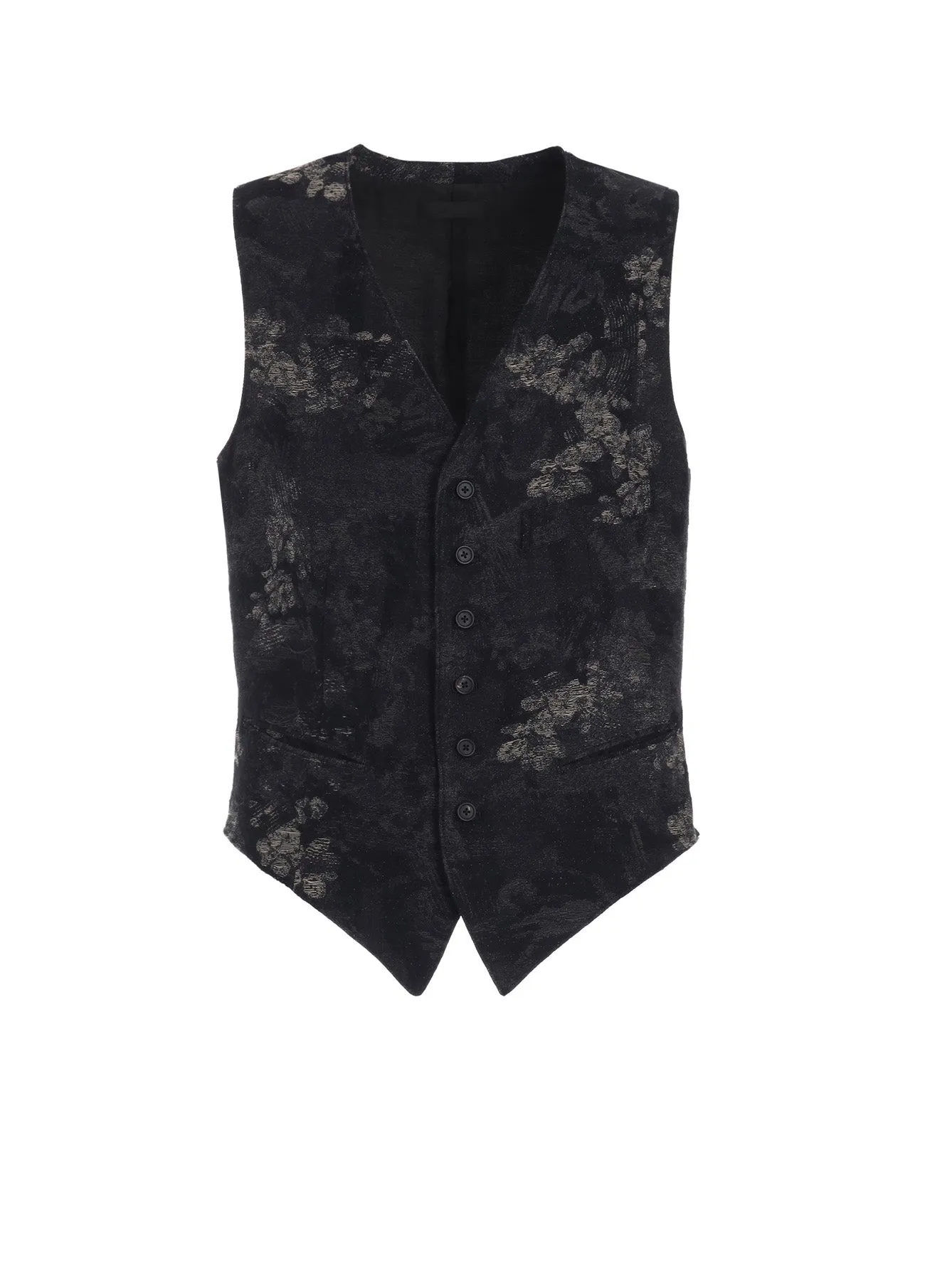 FADED FLORAL JACQUARD VEST sold by Yohji Yamamoto