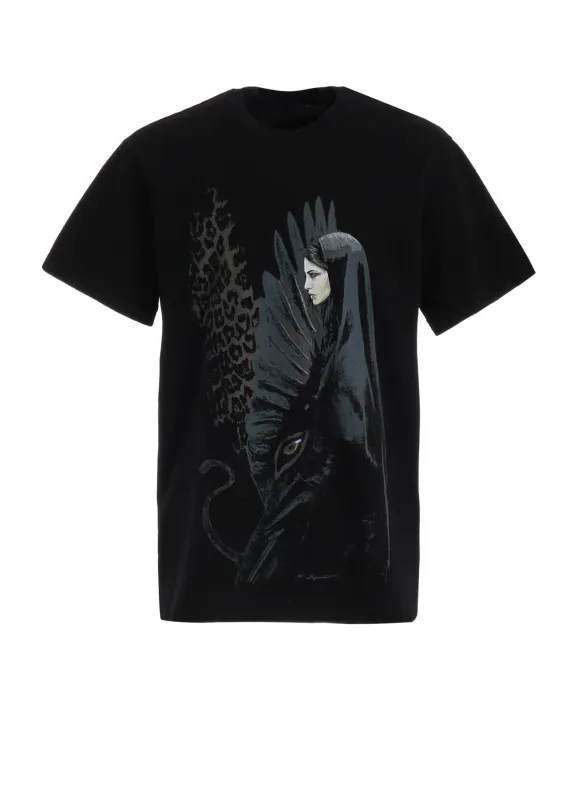 S'YTE x KOICHI IYODA ARTWORK PRINTED T-SHIRT -Sphinx- sold by Yohji Yamamoto