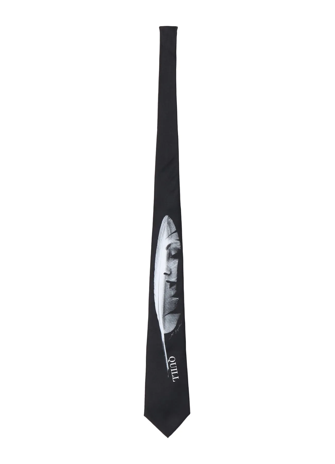 S'YTE x KOICHI IYODA ARTWORK PRINTED SILK TIE -Quill- sold by Yohji Yamamoto product image thumbnail 2