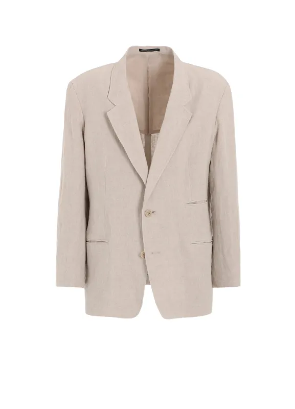40 LINEN 2-BUTTONS JACKET sold by Yohji Yamamoto