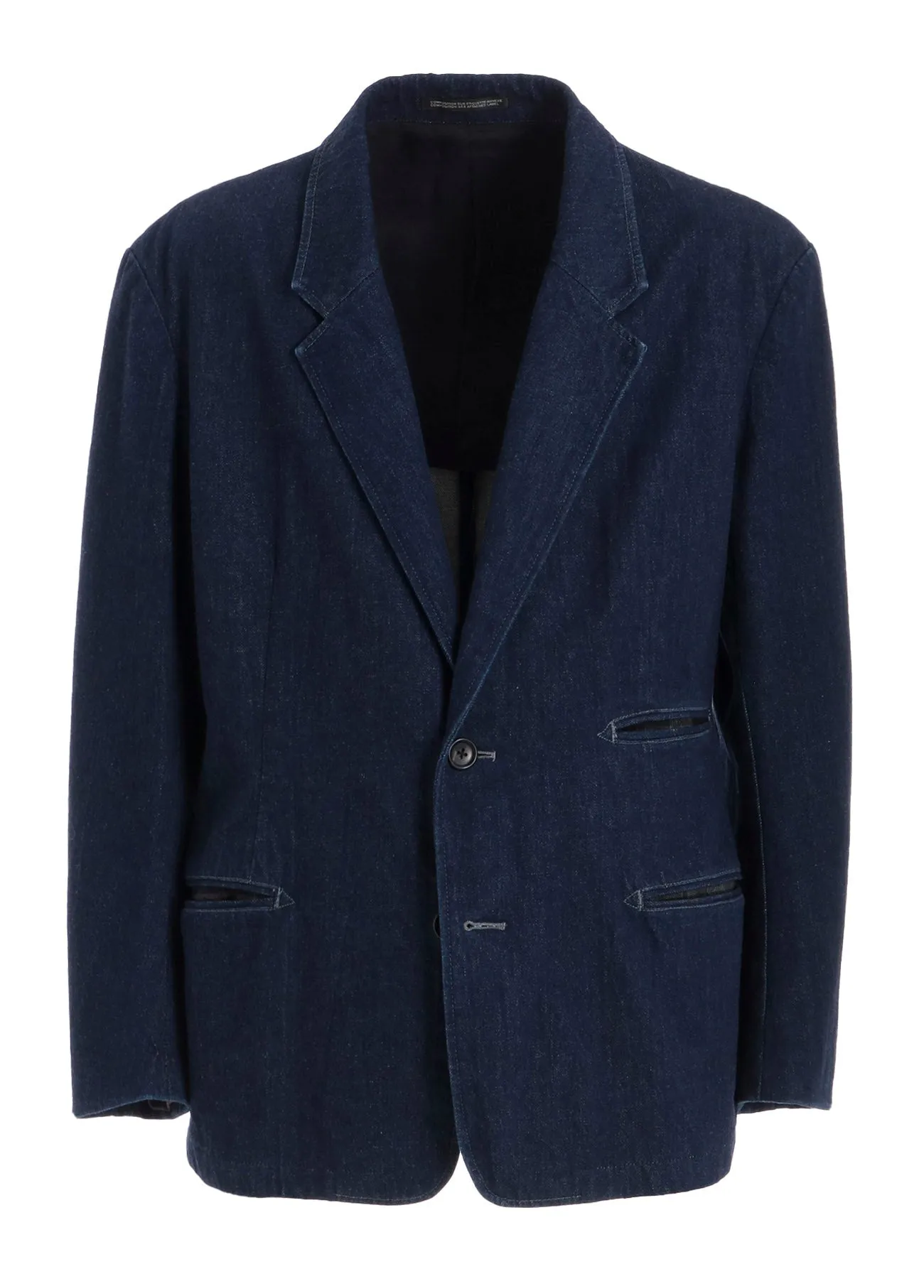 2-BUTTON DENIM JACKET WITH DECORATIVE STITCH sold by Yohji Yamamoto product image thumbnail 2