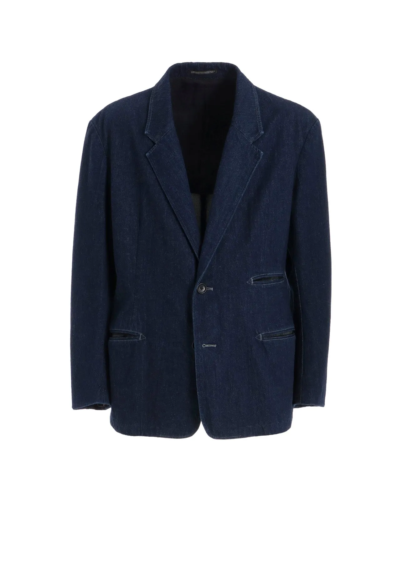 2-BUTTON DENIM JACKET WITH DECORATIVE STITCH sold by Yohji Yamamoto