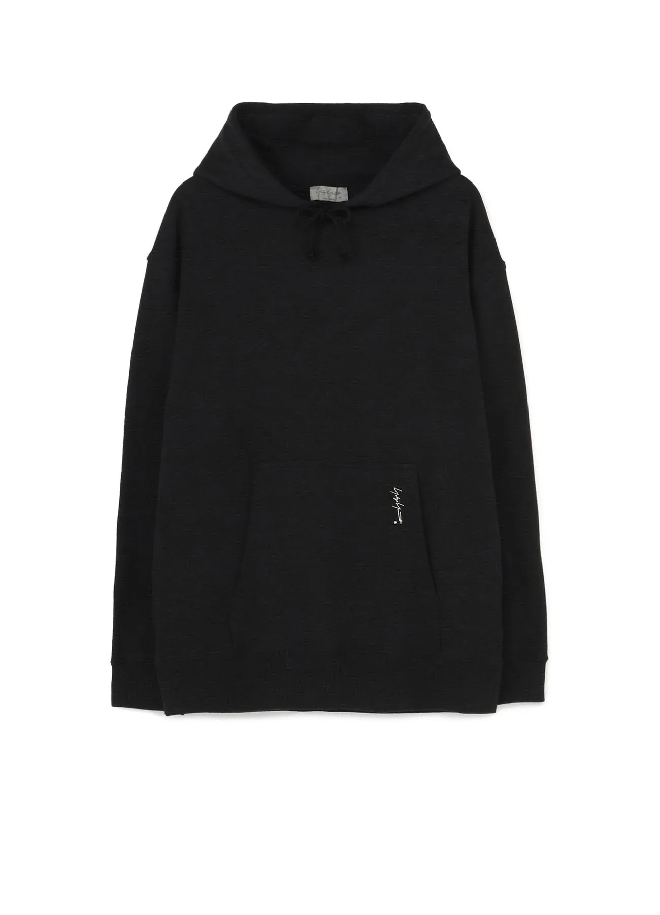 30/10 FLEECE POCKET SIGNATURE PRINT HOODIE sold by Yohji Yamamoto