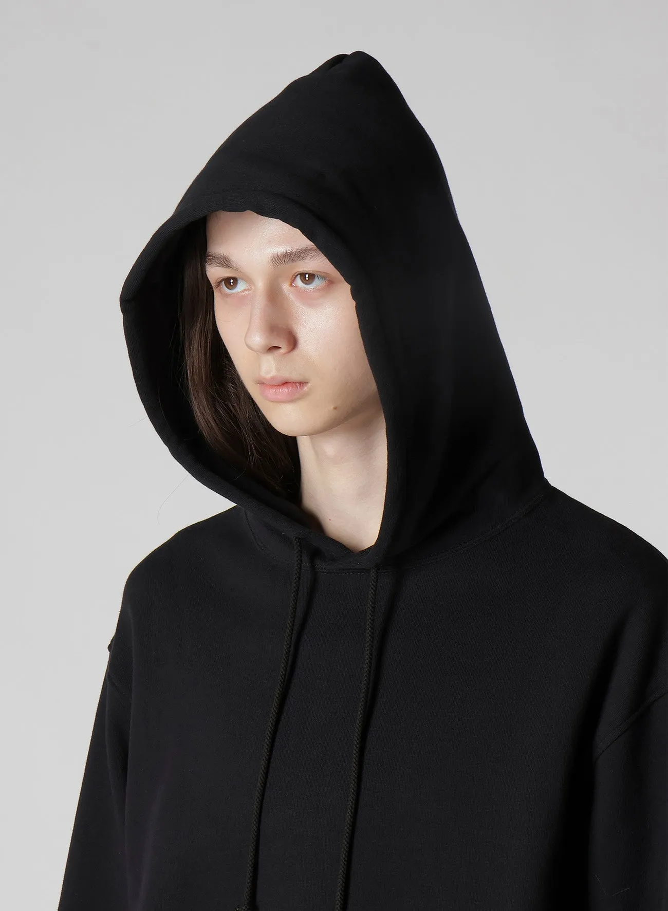 30/10 FLEECE POCKET SIGNATURE PRINT HOODIE sold by Yohji Yamamoto product image thumbnail 5