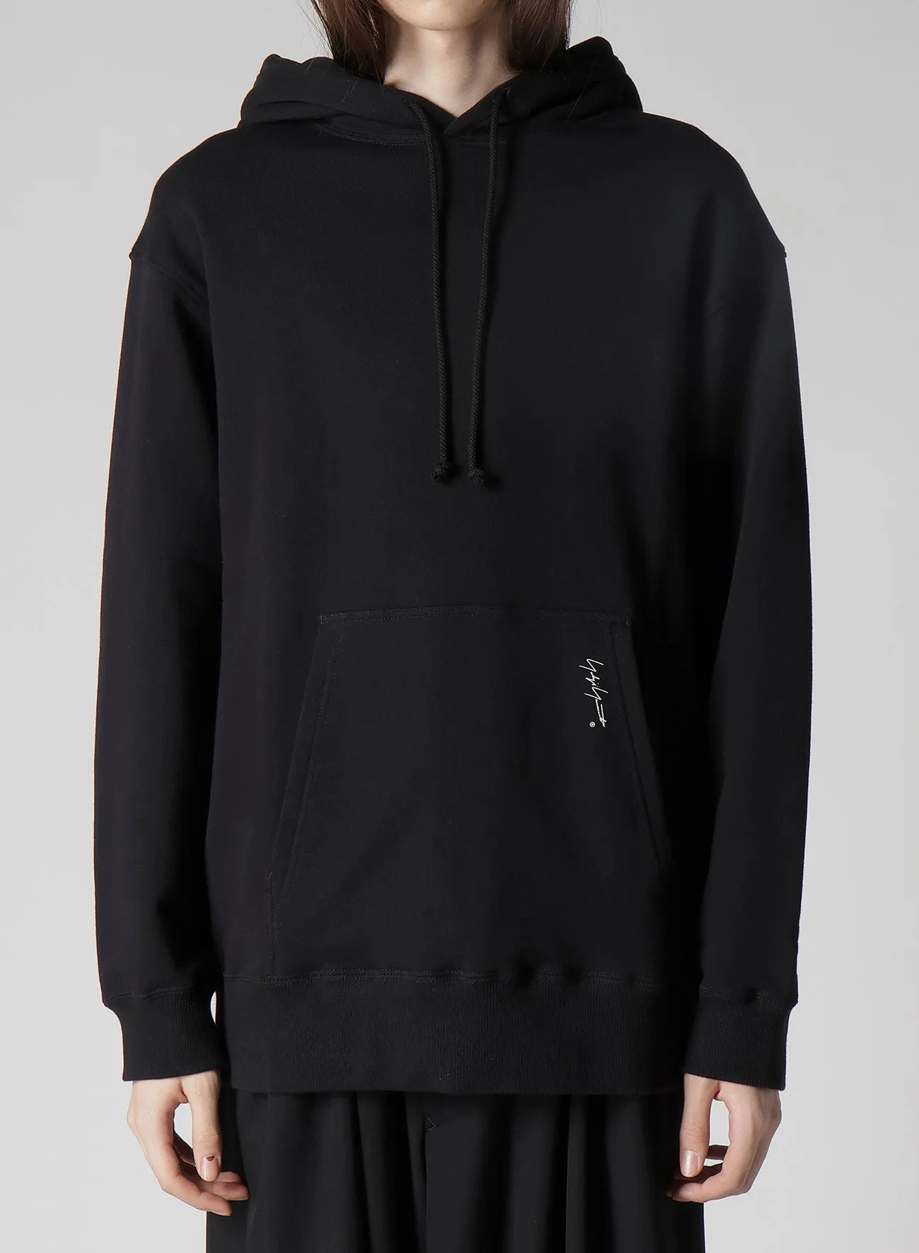 30/10 FLEECE POCKET SIGNATURE PRINT HOODIE sold by Yohji Yamamoto product image thumbnail 2