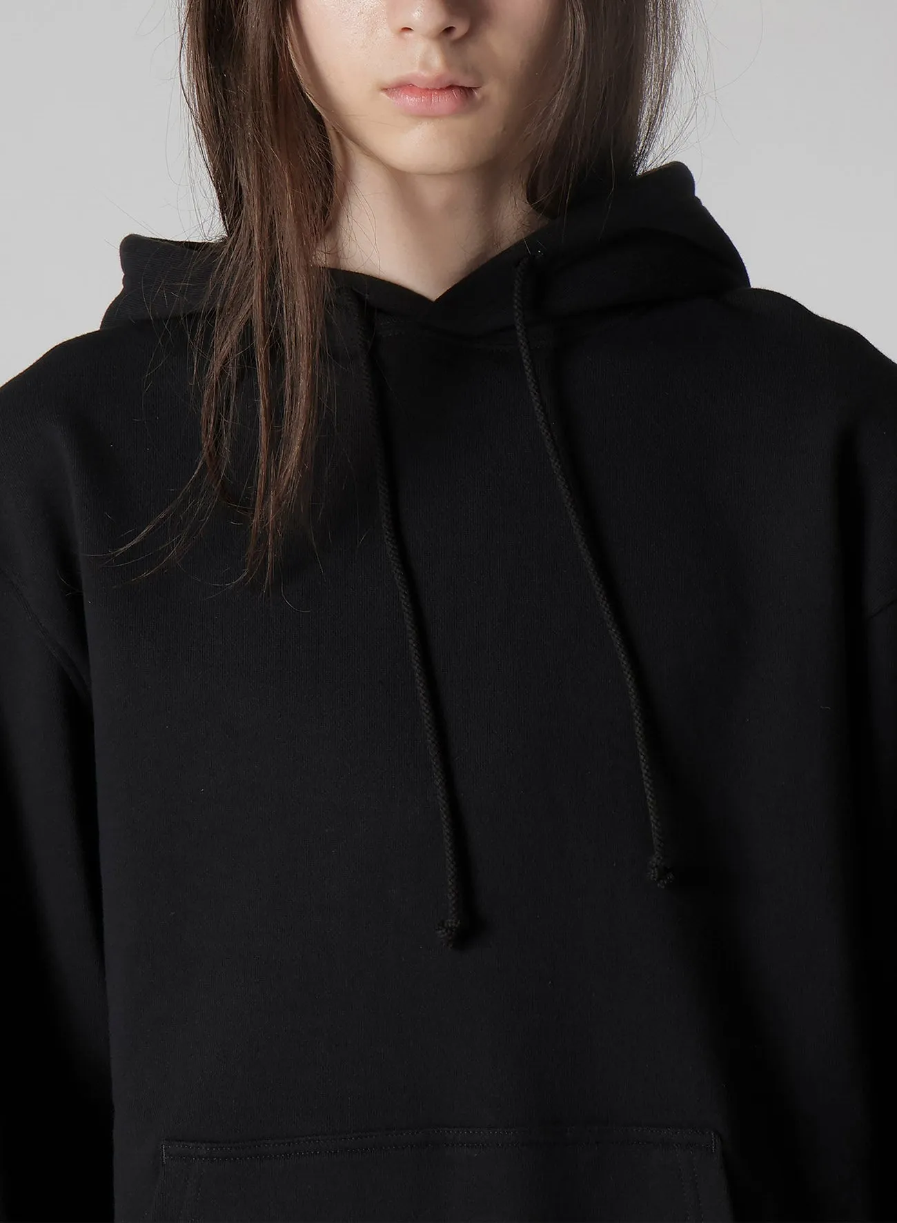 30/10 FLEECE SIGNATURE EMBROIDERY HOODIE sold by Yohji Yamamoto product image thumbnail 3