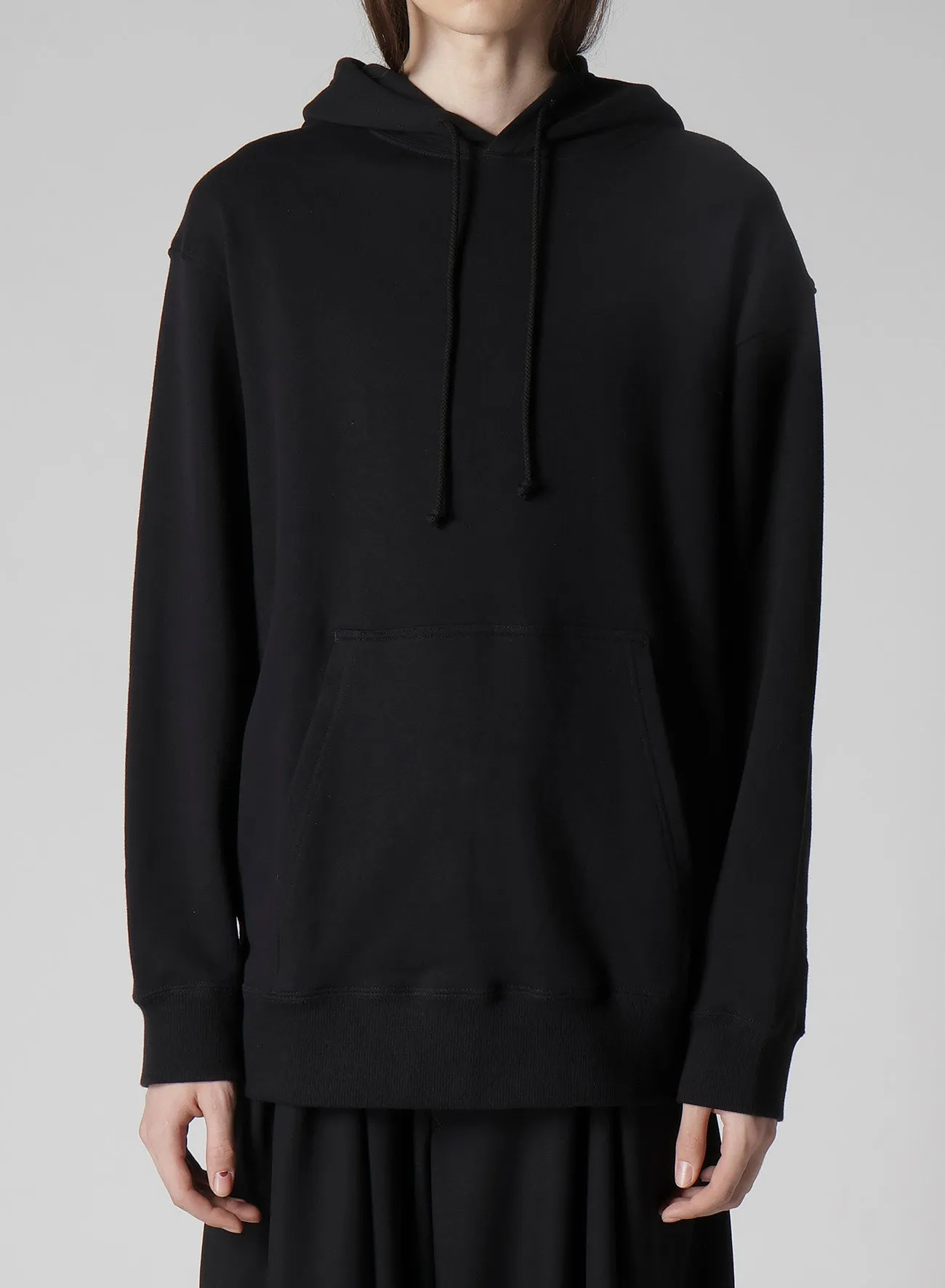 30/10 FLEECE SIGNATURE EMBROIDERY HOODIE sold by Yohji Yamamoto product image thumbnail 2