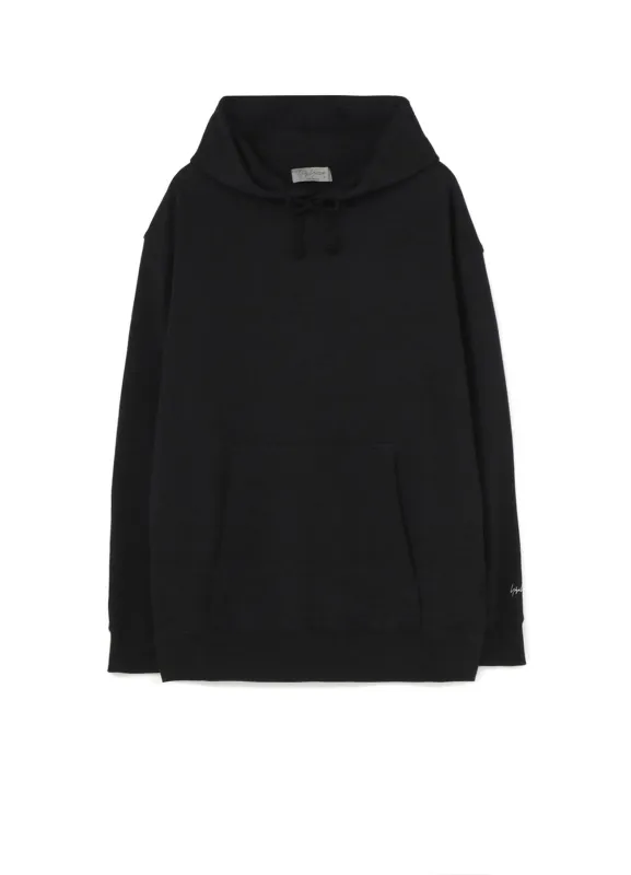 30/10 FLEECE CUFF SIGNATURE PRINT HOODIE sold by Yohji Yamamoto