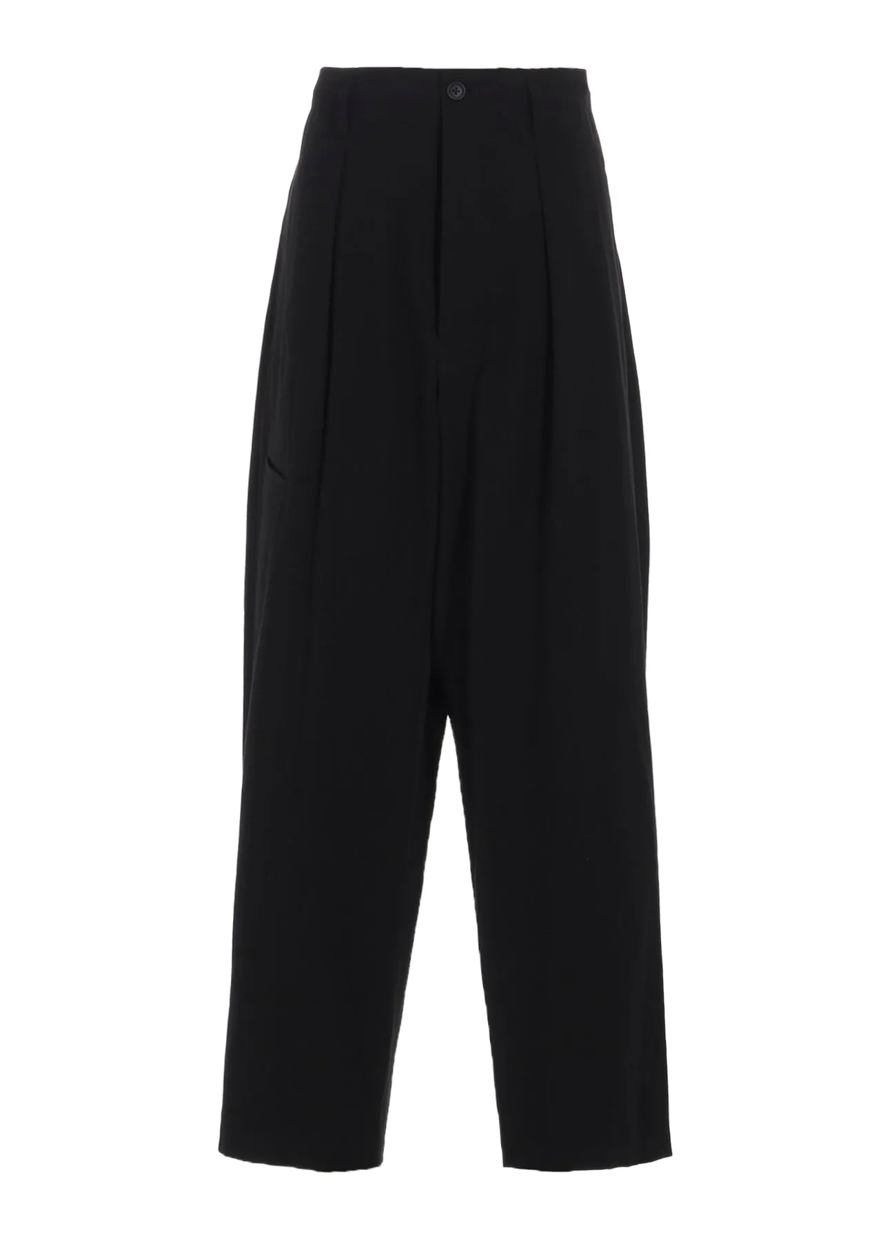 RIGHT LEG POCKET PANTS WITH COTTON LINEN UNEVEN YARN CANVAS sold by Yohji Yamamoto product image thumbnail 2