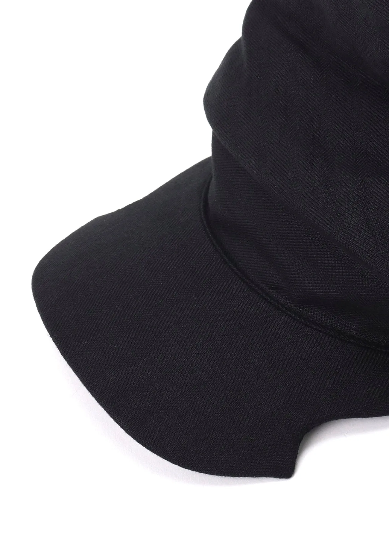 LINEN HERRINGBONE DRAPE CAP sold by Yohji Yamamoto product image thumbnail 5