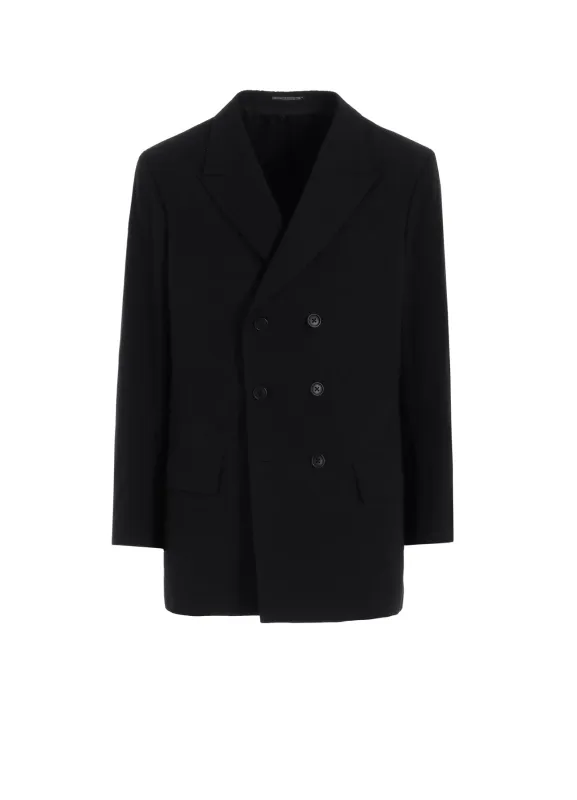 DOUBLE JACKET WITH COTTON LINEN UNEVEN YARN CANVAS sold by Yohji Yamamoto