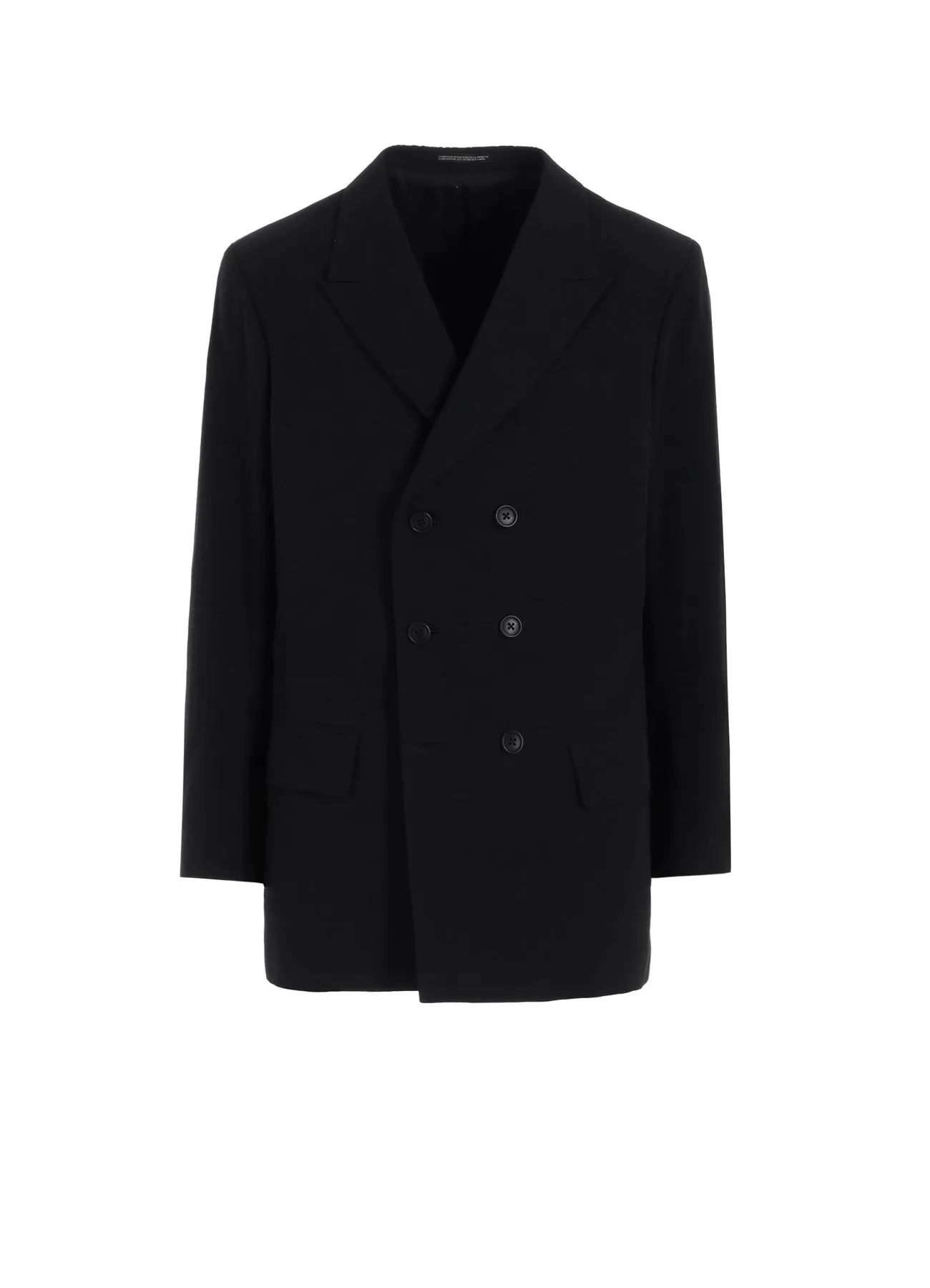 DOUBLE JACKET WITH COTTON LINEN UNEVEN YARN CANVAS sold by Yohji Yamamoto