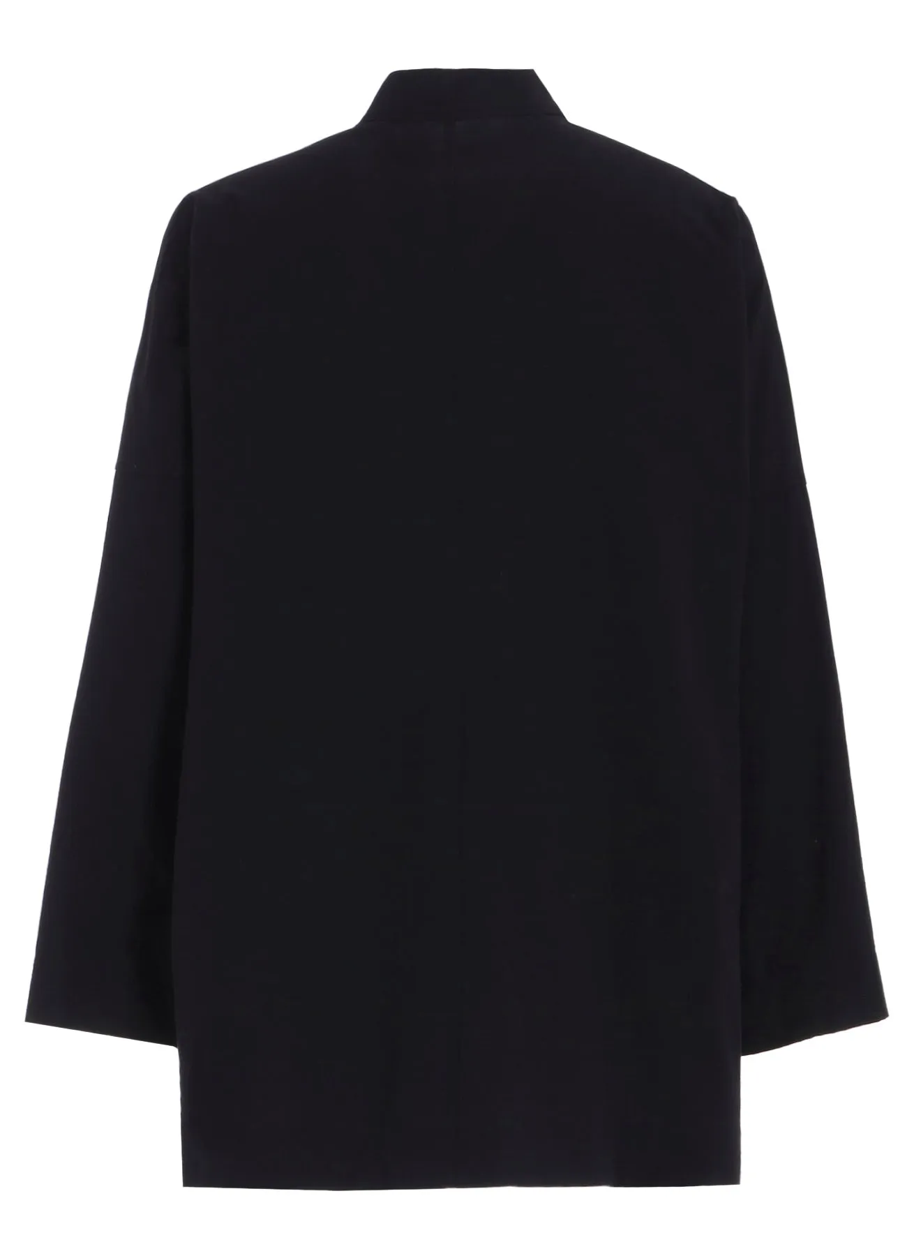 COTTON HEMP BROAD SHIRT WITH STAND COLLAR sold by Yohji Yamamoto product image thumbnail 3