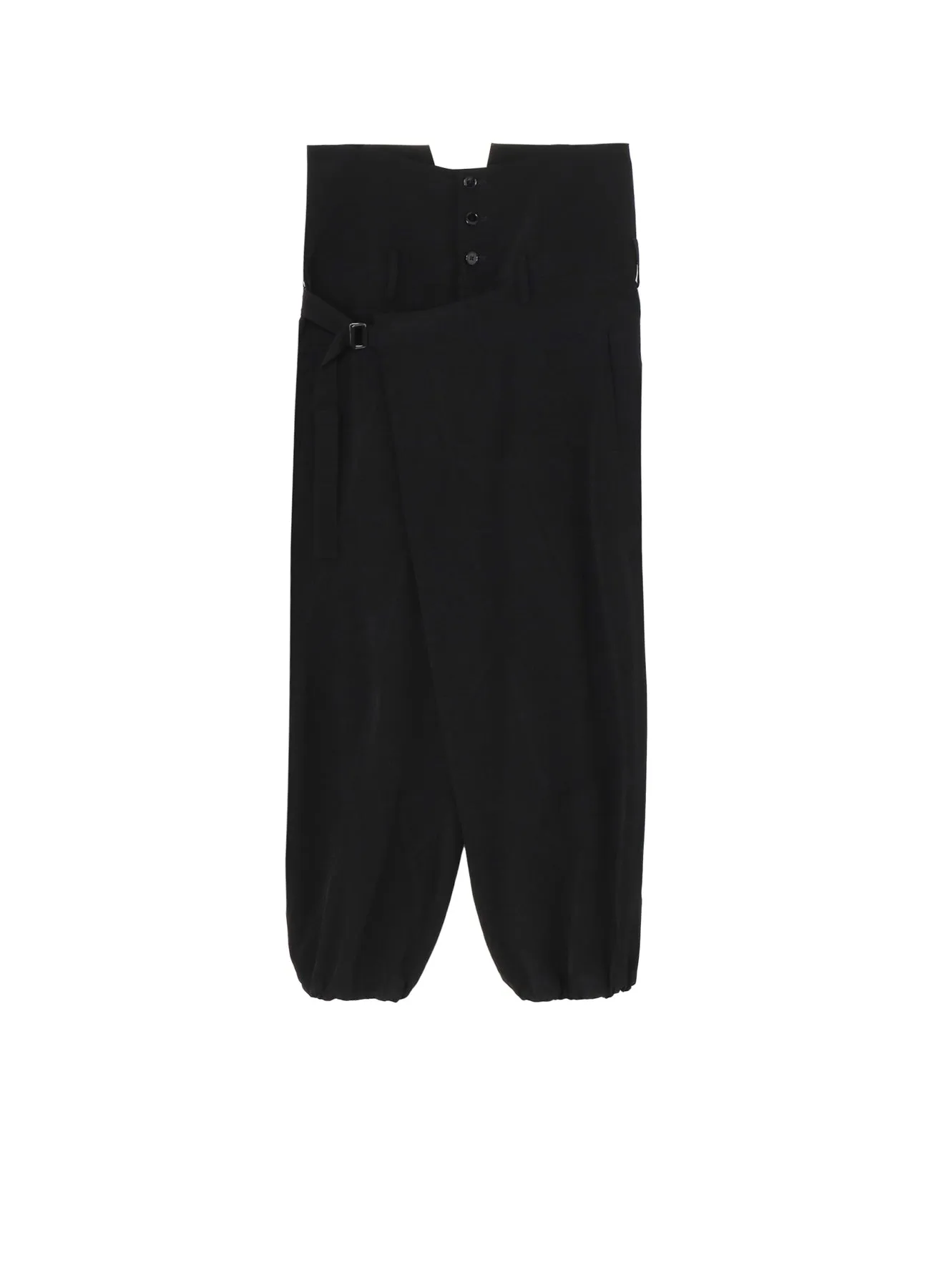 CREPE DE CHINE HIGH WAIST TUCK PANTS sold by Yohji Yamamoto