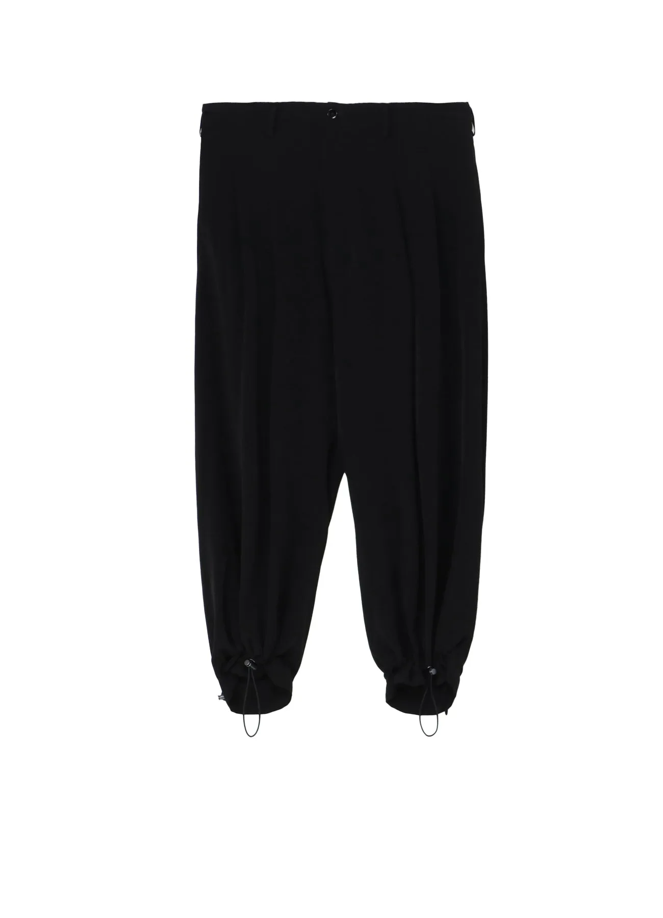 CREPE DE CHINE 2-TUCK HEM DRAWCORD PT sold by Yohji Yamamoto