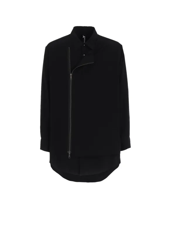 CREPE DE CHINE LEFT OVERLAPPING SHIRT sold by Yohji Yamamoto