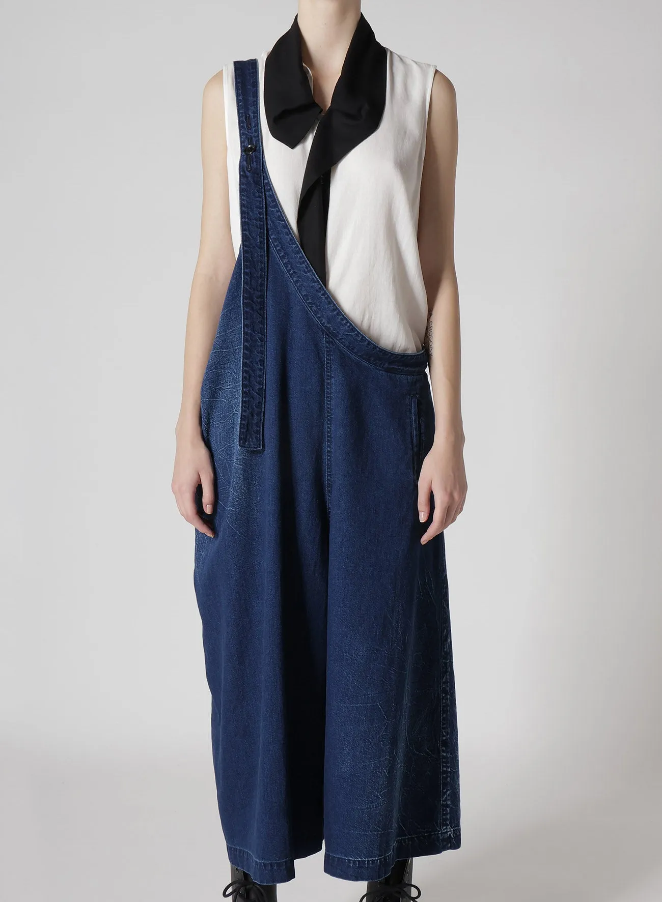 8OZ BLEACHED VINTAGE LIKE DENIM JUMPER PANTS sold by Yohji Yamamoto product image thumbnail 4