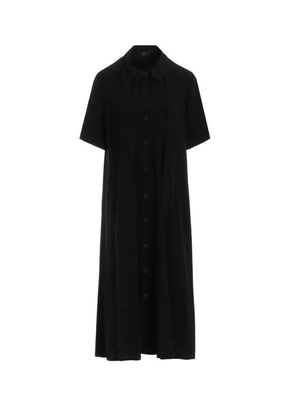 CREPE de CHINE BOW TIE RAGLAN DRESS made by Yohji Yamamoto