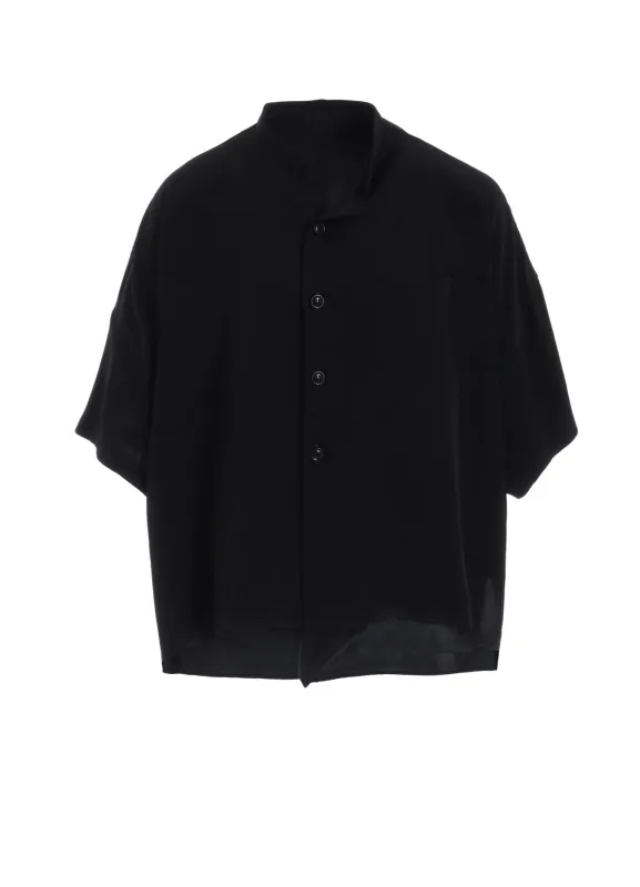 CREPE de CHINE HALF SLEEVE BOX SHIRT sold by Yohji Yamamoto