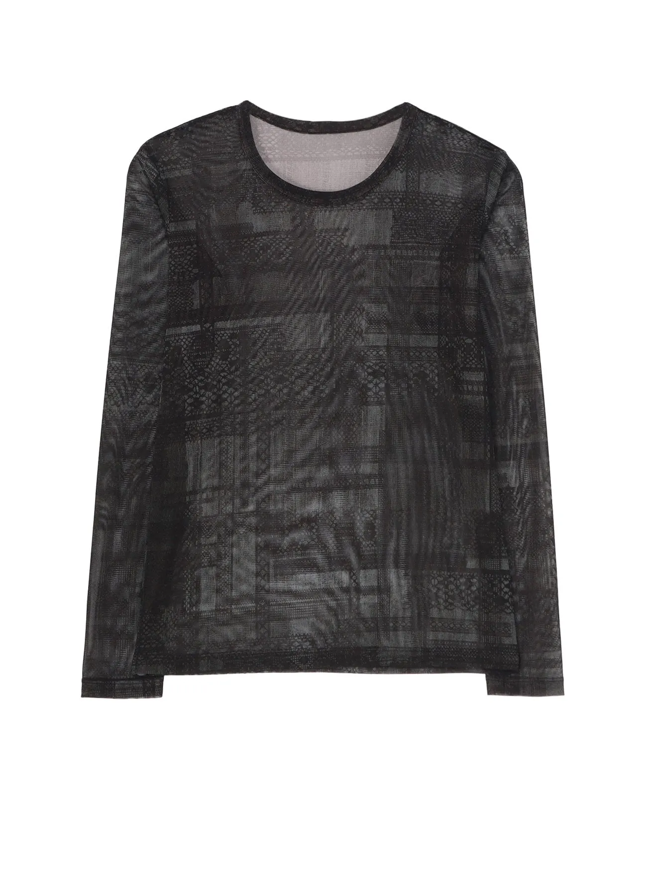 TULLE LACE PRINT LONG SLEEVE T sold by Yohji Yamamoto
