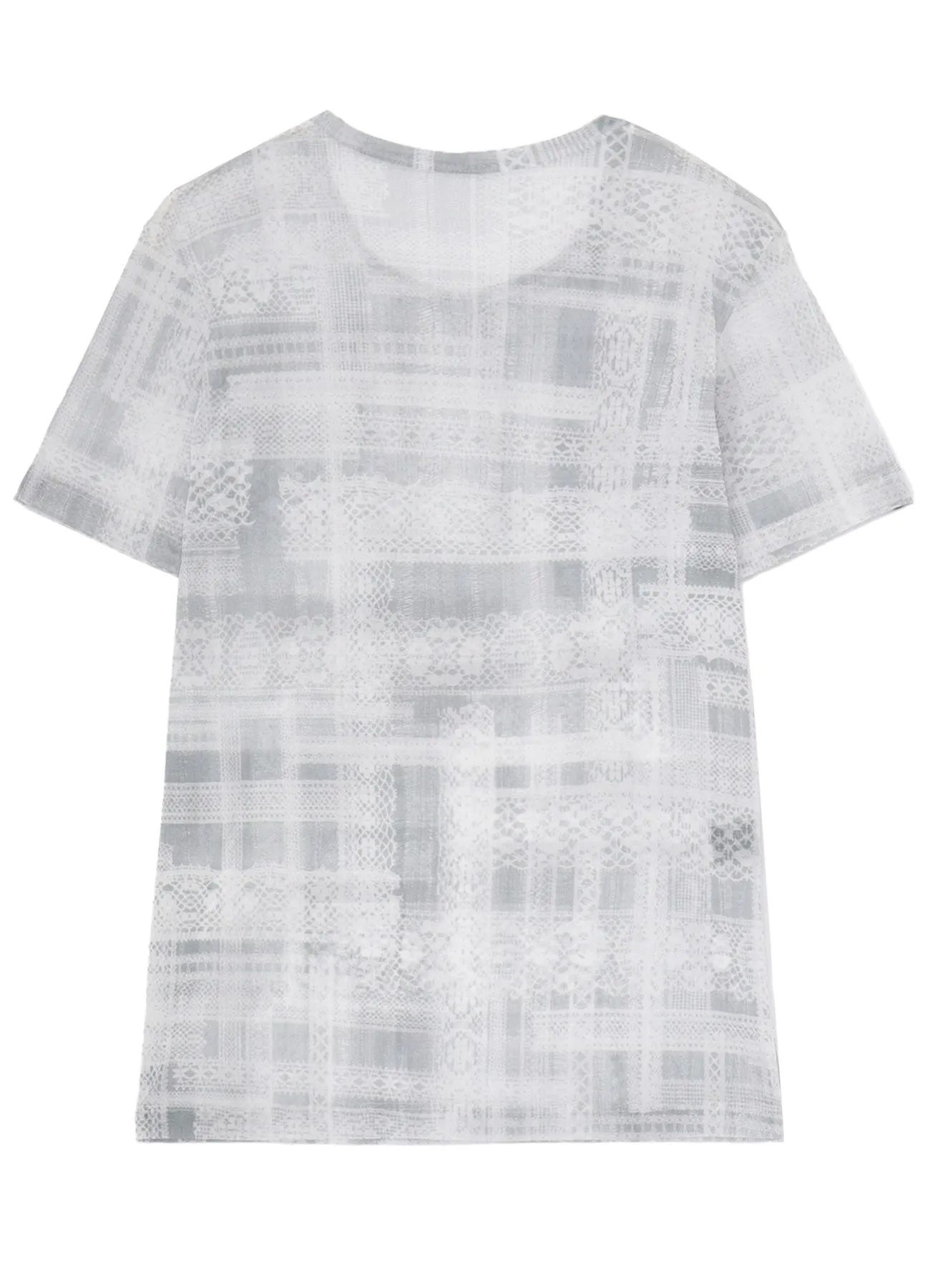TULLE LACE PRINT HALF SLEEVE T sold by Yohji Yamamoto product image thumbnail 3
