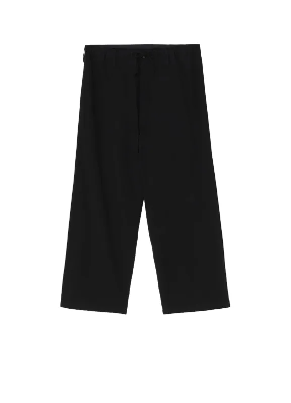 STRING PANTS WITH COTTON LINEN UNEVEN YARN CANVAS sold by Yohji Yamamoto